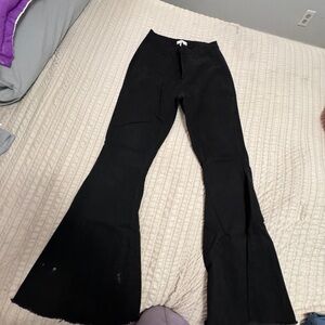 Women's Black Flared Jeans